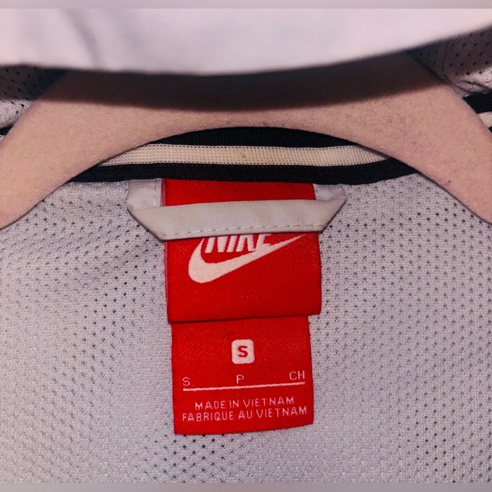 Nike White and Blue Windbreaker‎ Jacket